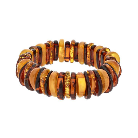 00107837 Amber Multi Colour Elasticated Bracelet BUNQ0000790