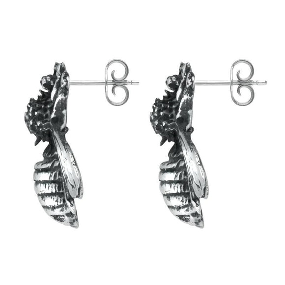 Sterling Silver Bee Stud Earrings E2450