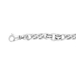 18ct White Gold Celtic Twist Handmade Bracelet
