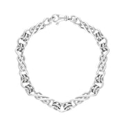 9ct White Gold Celtic Twist Handmade Bracelet C124BR