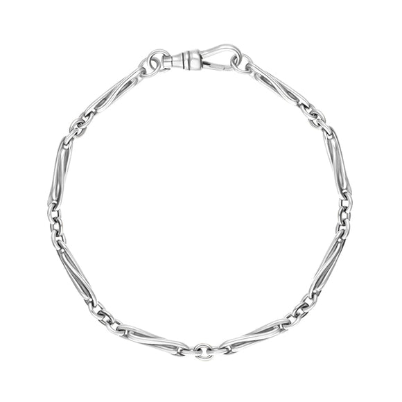 18ct White Gold Handmade Twist Bracelet C012BR