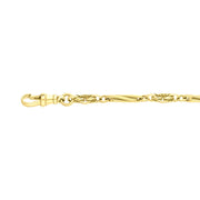 18ct Yellow Gold Twist Byzantine Handmade Bracelet