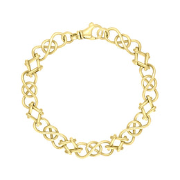 18ct Yellow Gold Celtic Knot Handmade Bracelet C0121BR