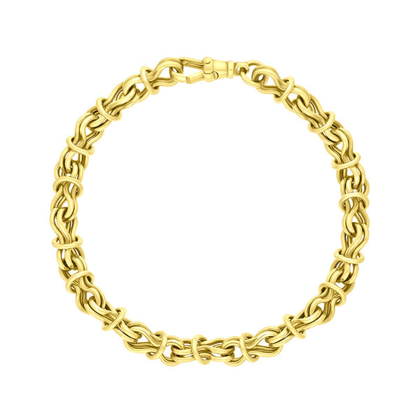 18ct Yellow Gold Multi Link Handmade Bracelet C063BR
