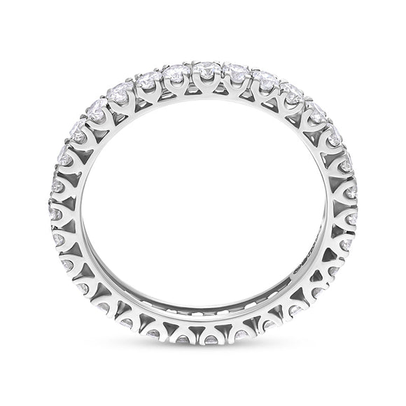 18ct White Gold 1.01ct 30 Stone Diamond Full Eternity Ring