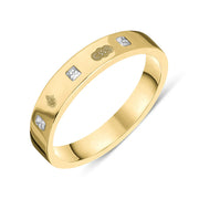 18ct Yellow Gold Diamond Jubilee Hallmark Collection Princess Cut 4mm ring, R1199_4_JFH