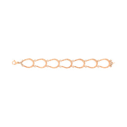 9ct Rose Gold Horseshoe Handmade Bracelet