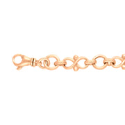 9ct Rose Gold Infinity Link Handmade Bracelet