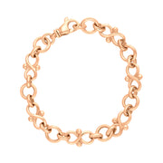 9ct Rose Gold Infinity Link Handmade Bracelet C122BR