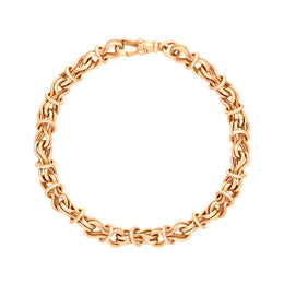9ct Rose Gold Multi Link Handmade Bracelet C063BR
