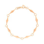 9ct Rose Gold Rhombus Handmade Bracelet C031BR