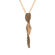 9ct Rose Gold Tentacle Twist Necklace, P3409