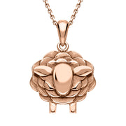 9ct Rose Gold Sheep Necklace, P3509.