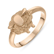 9ct Rose Gold Sheep Ring, R1255 .