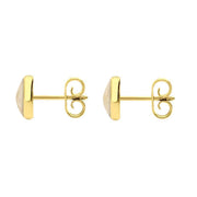 9ct Yellow Gold Coquina 6mm Classic Medium Round Stud Earrings, E003.