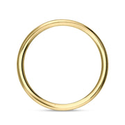 9ct Yellow Gold Jet King's Coronatioin Hallmark 3mm Ring R1193_3-CFH