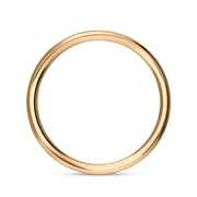 9ct Rose Gold Diamond Turquoise King's Coronatioin Hallmark 3mm Ring R1193_3 CFH