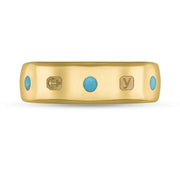 9ct Yellow Gold Turquoise King's Coronation Hallmark 6mm Ring R1193_6_CFH_19ct Yellow Gold Turquoise King's Coronation Hallmark 6mm Ring R1193_6_CFH_1