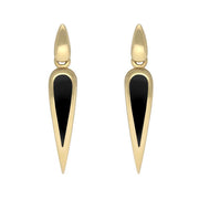 9ct Yellow Gold Whitby Jet Toscana Pear Drop Two Piece Set S057