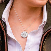 Chatsworth Renewed Sterling Silver Blue John Double Sided Necklace, P3227.