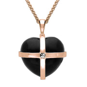 9ct-Rose-Gold-whitby-jet-medium-cross-heart-necklace-p2264