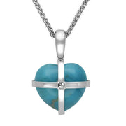 9ct-White-Gold-turquoise-marcasite-small-cross-heart-necklace-p2266