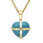 9ct-Yellow-Gold-turquoise-marcasite-small-cross-heart-necklace-p2266