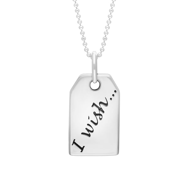 Silver Small Tag “I Wish”
