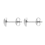 Silver Heart Studs Earrings. E1967.