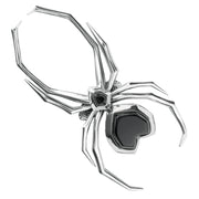 Silver Whitby Jet Large Spider R726
