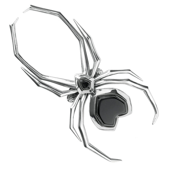 Silver Whitby Jet Large Spider R726