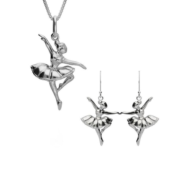 Sterling Silver Ballerina Passe Two Piece Set, S126.