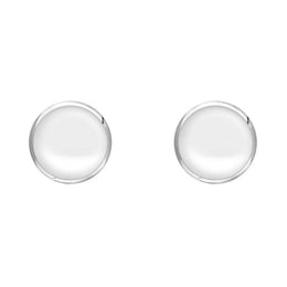Sterling Silver Bauxite 5mm Classic Small Round Stud Earrings, E002