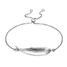 Sterling Silver Emma Stothard Silver Darling Adjustable Bracelet, B1207.