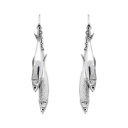 Sterling Silver Emma Stothard Silver Darling Double Drop Hook Earrings, E2581.