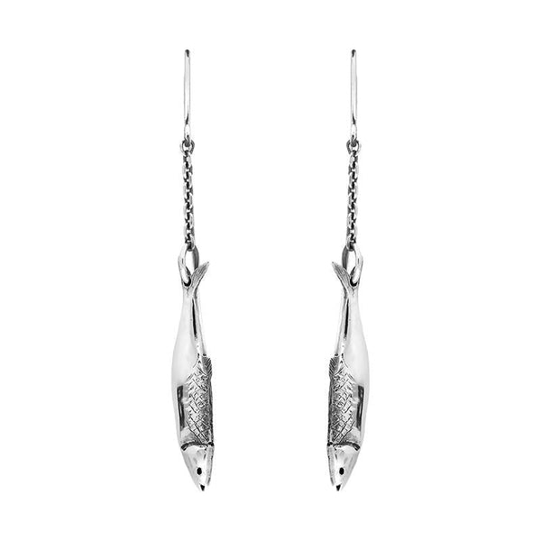 Sterling Silver Emma Stothard Silver Darling Single Drop Hook Earrings, E2580.