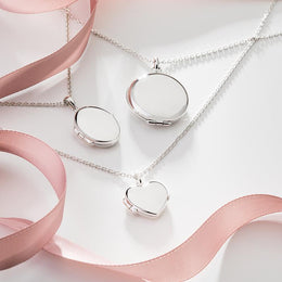 Sterling Silver Oval Keepsake Locket, P3540.