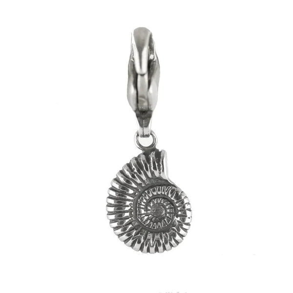 Sterling Silver Ammonite Charm. G392