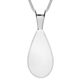 Sterling Silver Bauxite Classic Teardrop Necklace P024