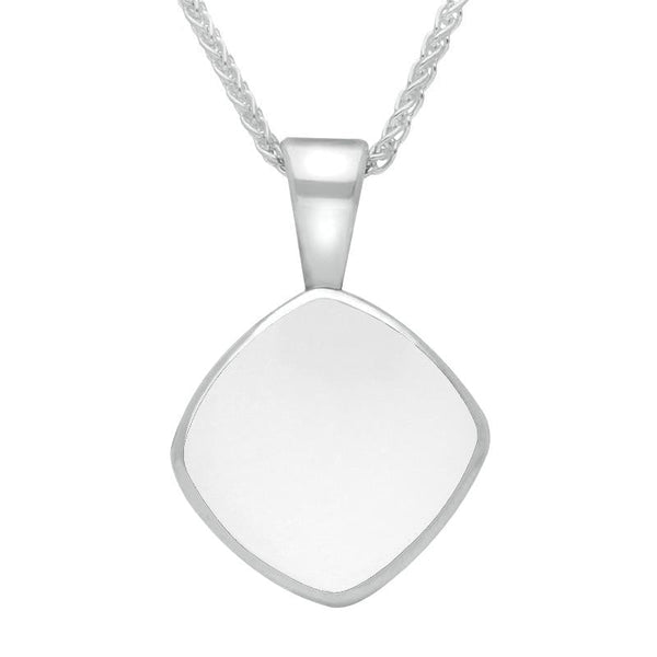 Sterling Silver Bauxite Cushion Shaped Necklace P021