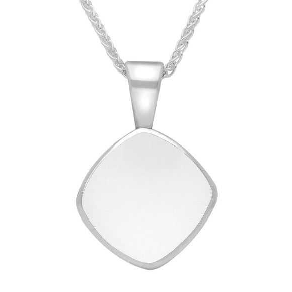 Sterling Silver Bauxite Cushion Shaped Necklace P021