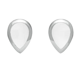Sterling Silver Bauxite Dinky Teardrop Stud Earrings E768