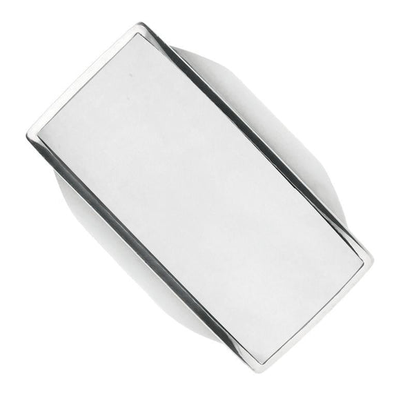 Sterling Silver Bauxite Large Oblong Ring R064