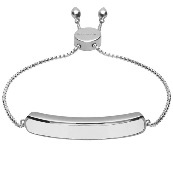 Sterling Silver Bauxite Lineaire Long Bracelet B1071.