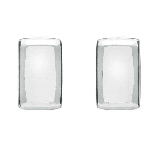 Sterling Silver Bauxite Small Oblong Stud Earrings E786