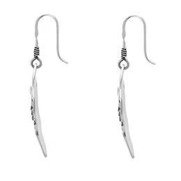 Sterling Silver Day of the Dead Skull Hook Earrings. E2298.