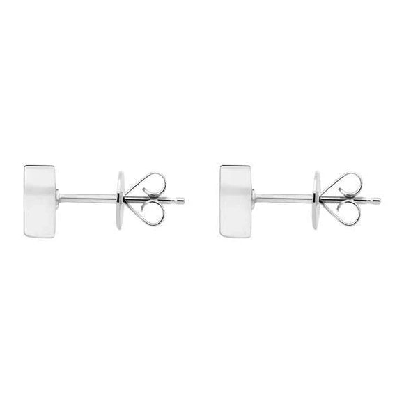 Sterling Silver Heart Stud Earrings, E2480.
