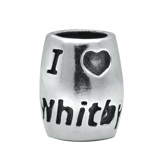 Sterling Silver I Heart Whitby Charm. G528