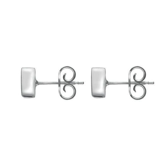 Sterling Silver Turquoise Dinky Triangle Stud Earrings. E035.