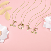 Love Letters 9ct Yellow Gold 0.10ct Diamond Initial C Necklace